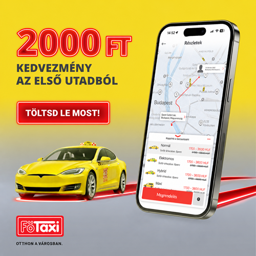 Főtaxi – 2000 Ft kedvezmény az első utadból