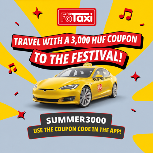 Travel with Főtaxi to the festival